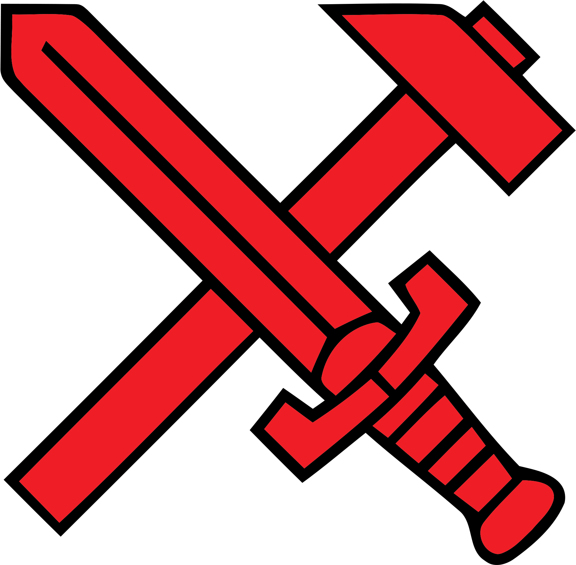 Picture Of Nazi Symbol - Sword And Hammer Png (2000x2000), Png Download