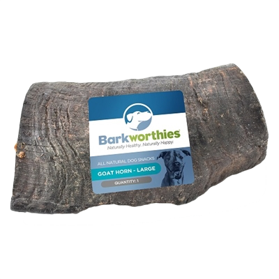 Barkworthies Goat Horn Dog Chew - Natural, Dry Chew, (400x400), Png Download