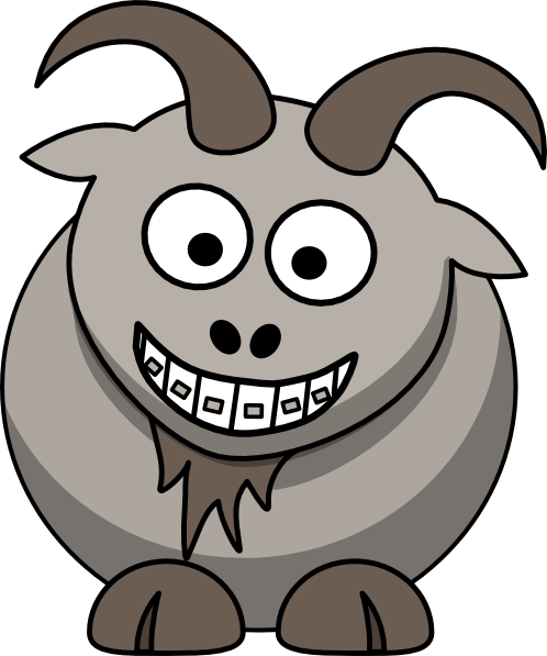 Big Horn Goat - Goat Clip Art (498x597), Png Download