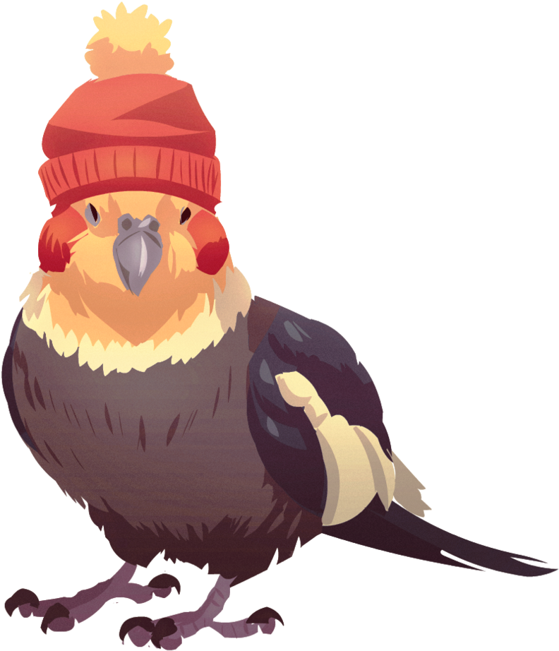 Tielhat By Shalmons On Deviantart Clipart Royalty Free - Cockatiel Drawing (837x955), Png Download