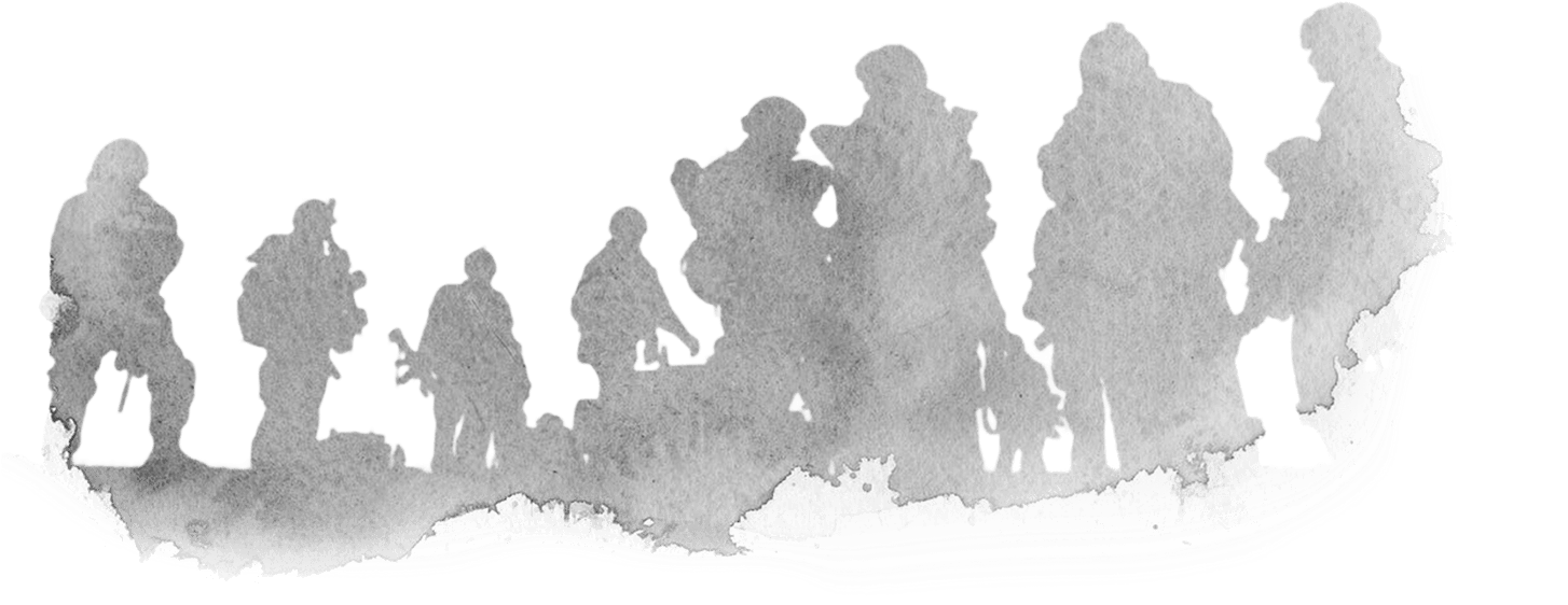 The Unremembered - Silhouetted Soldiers (1600x896), Png Download