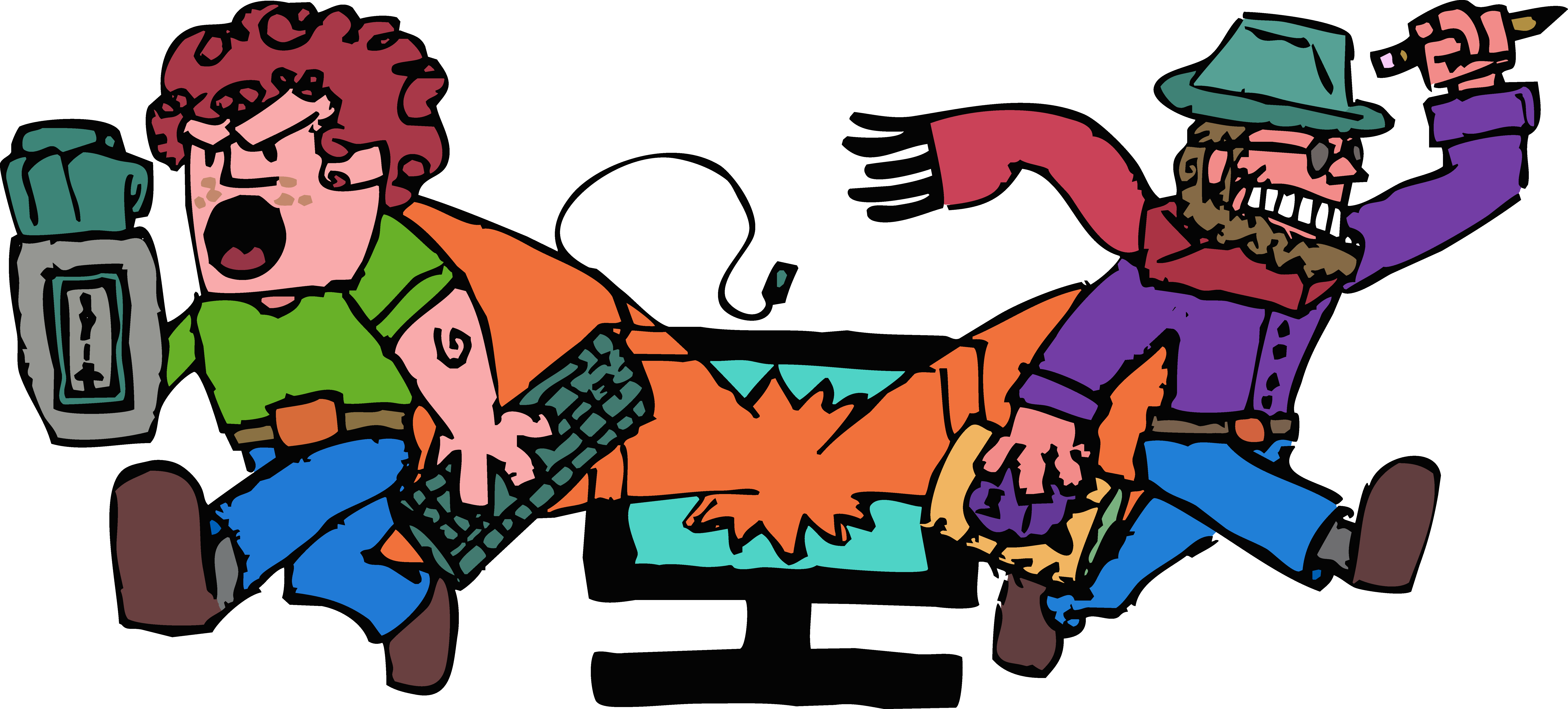 The Player And The Doodler - Video Game (8803x3981), Png Download