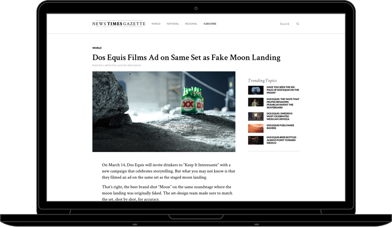 Dos Equis Was Running A Promotion Where Drinkers Could - Computer (800x463), Png Download