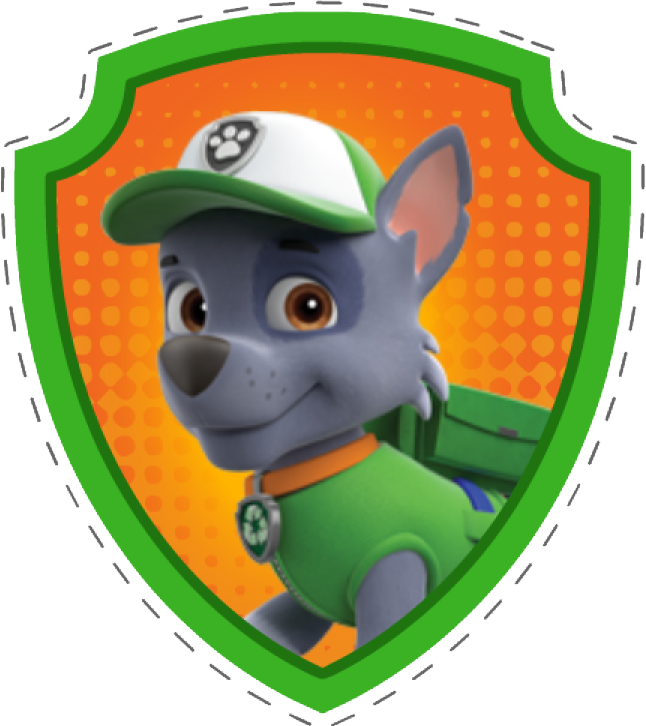 Paw Patrol Christmas - Paw Patrol Badges Printables (646x726), Png Download
