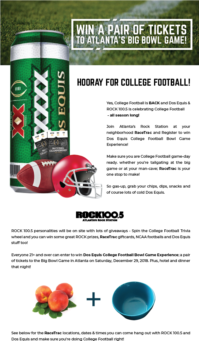 Dos Xx College Football With Racetrac - Vidal Bath Foam Velvet Seansation Pesca E Latte Di (654x1173), Png Download