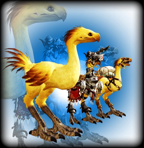 Final Fantasy A Realm Reborn Wikia - Ffxiv Chocobo (500x514), Png Download