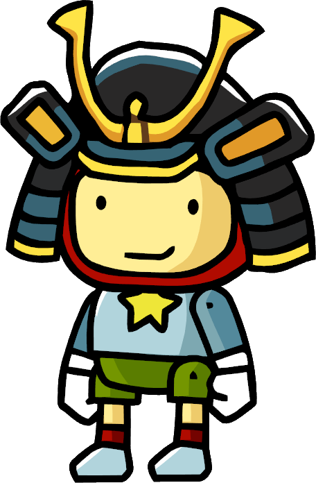Png Freeuse Stock Samurai Helmet Clipart - Scribblenauts Maxwell (456x696), Png Download