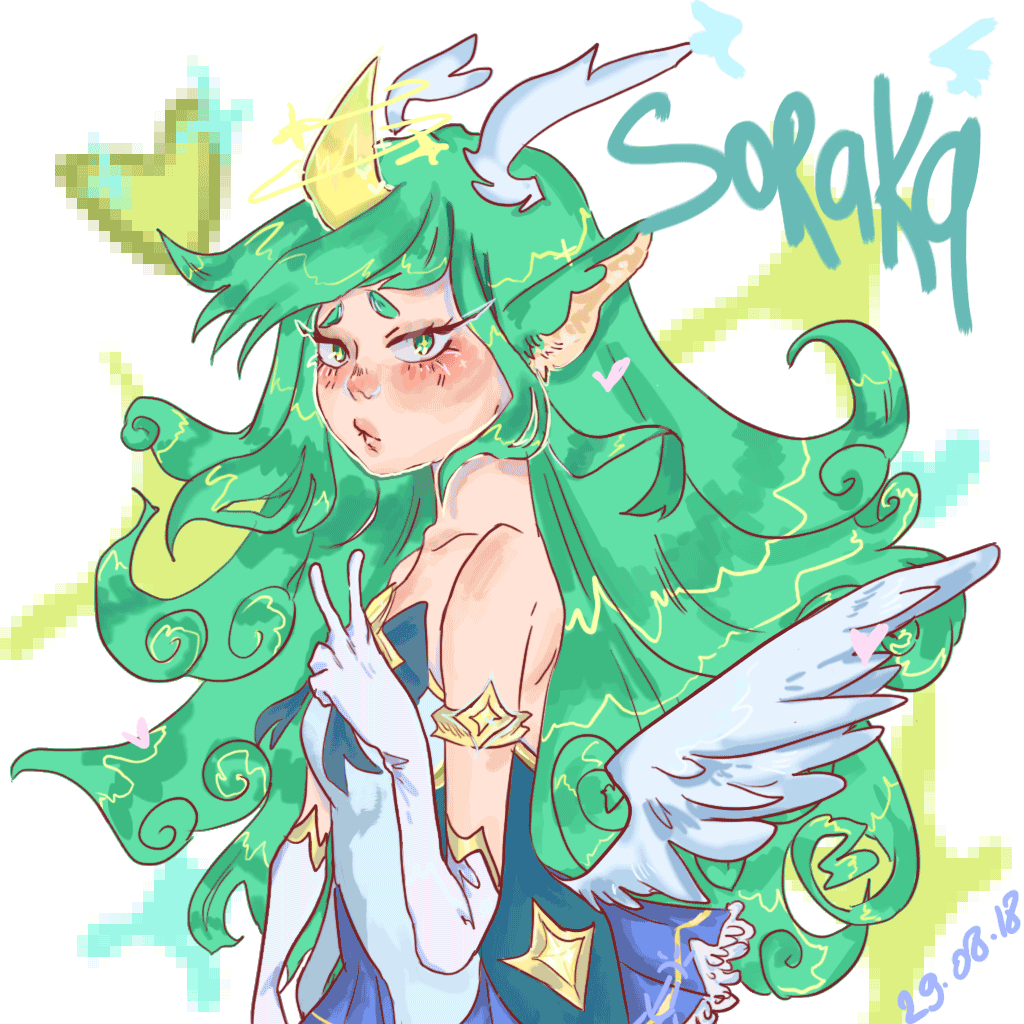 Star Guardian Soraka By Neonmeli - League Of Legends (1024x1024), Png Download
