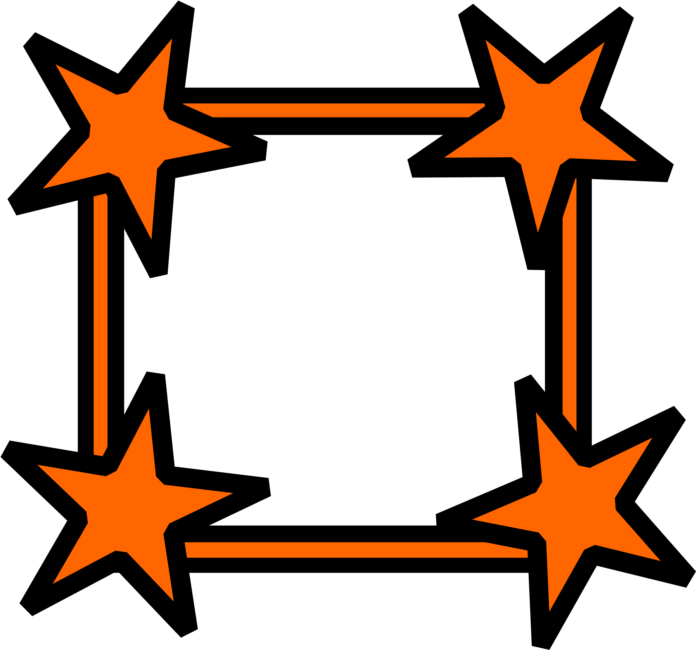 This Free Icons Png Design Of Simple Star Cornered (2400x2245), Png Download