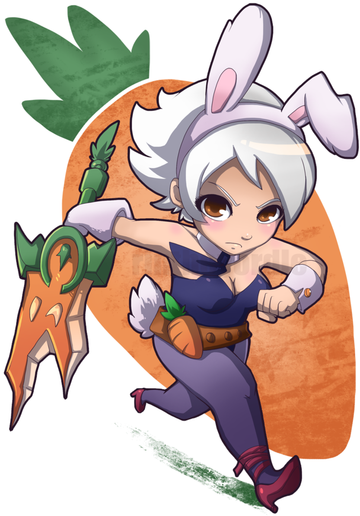 Riven Lol Chiby - League Of Legends Chibi Battle Bunny Riven 11 Oz. Custom (777x1028), Png Download