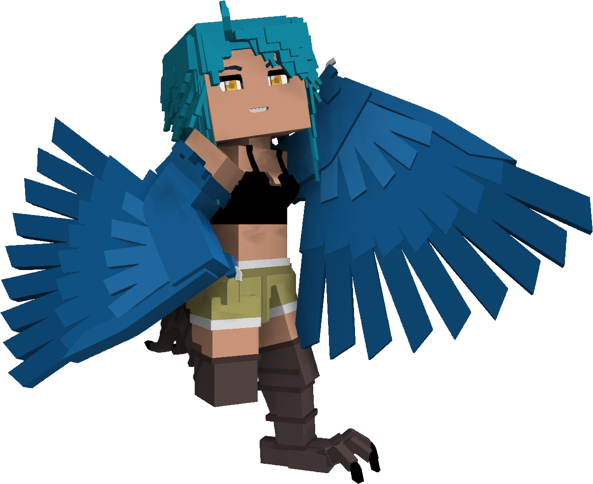 Bhmnba3 - Monster Musume Papi Minecraft (1920x1080), Png Download