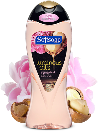 Wow Your Senses With Softsoap® Luminous Oilstm Macadamia - Softsoap Luminous Oils Body Wash (472x500), Png Download