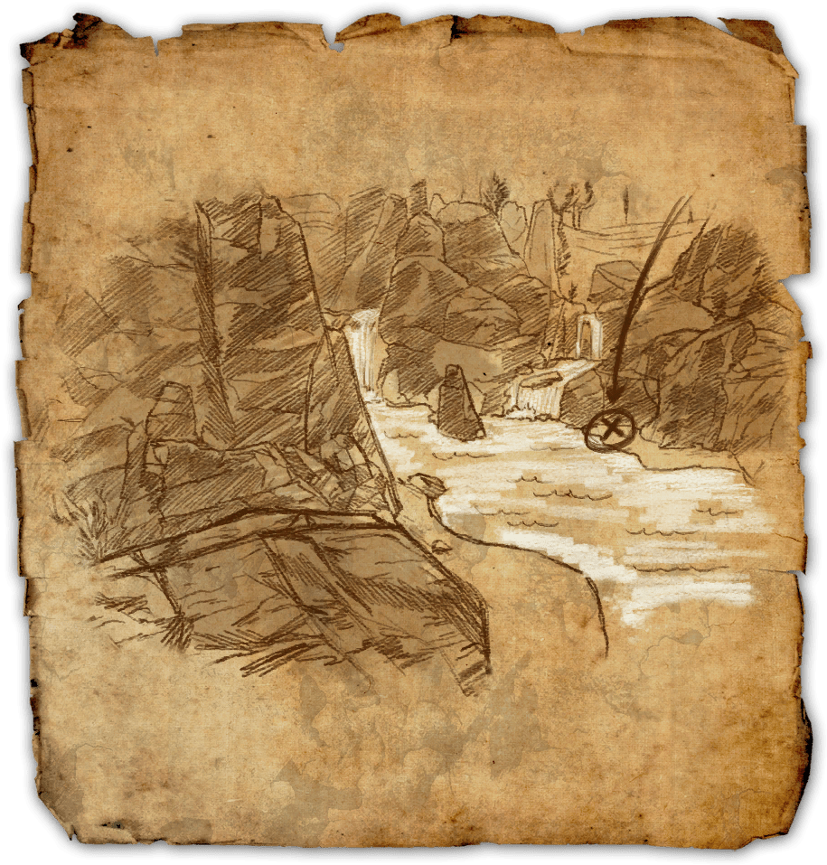 Fine Youtube Entrancing Sauravmoni Picturesque Eso - Stonefalls Treasure Map3 Eso (1024x1024), Png Download