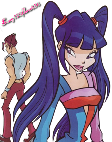 Musa From Winx Fond D'écran Containing Animé Entitled - Winx Club Musa And Riven Comic (395x500), Png Download