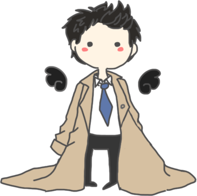Image Black And White Stock By Joodling On Deviantart - Castiel Fan Art Transparent (400x399), Png Download