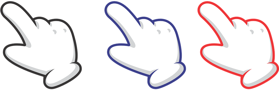 Finger Cursor Png Picture - Portable Network Graphics (960x480), Png Download