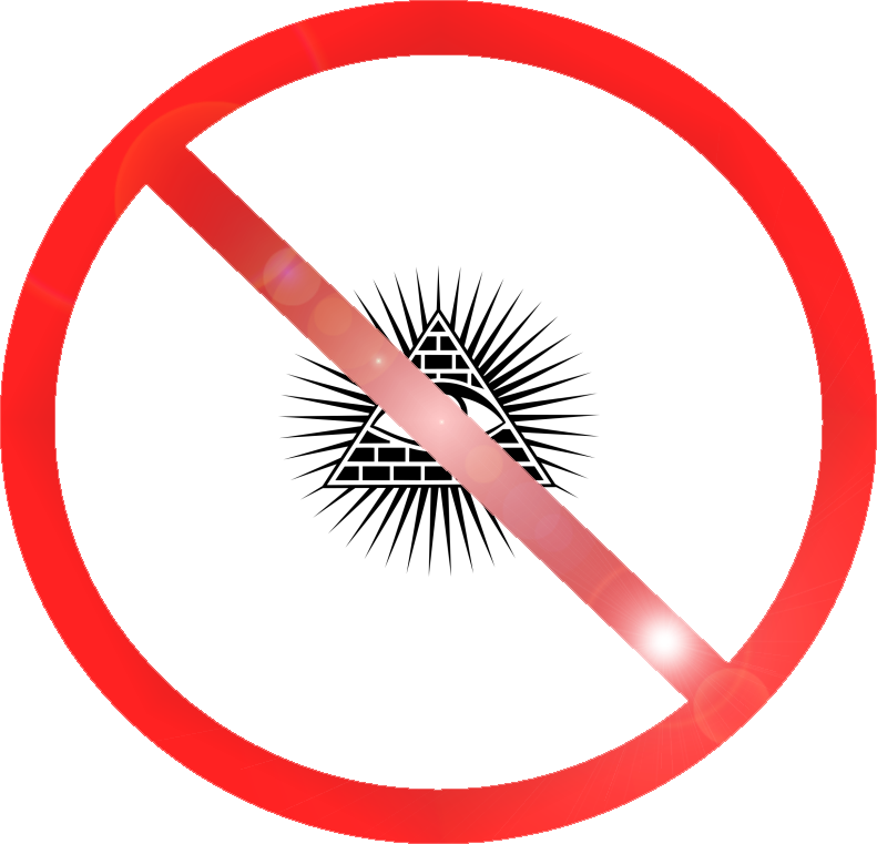 No To Illuminati - Ladbroke Grove (791x761), Png Download