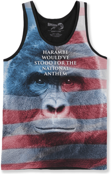 Harambe Stands - Harambe Stands - Unisex Tank / Sublimation / Xl (600x600), Png Download