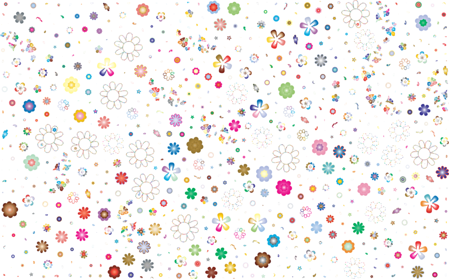 Flowers Confetti Png Clipart Floral Design Flower - Flower Confetti Transparent (899x558), Png Download