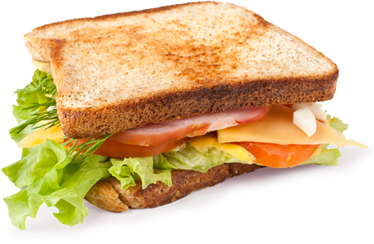 Sandwich - Sandwich Transparent Png (550x365), Png Download