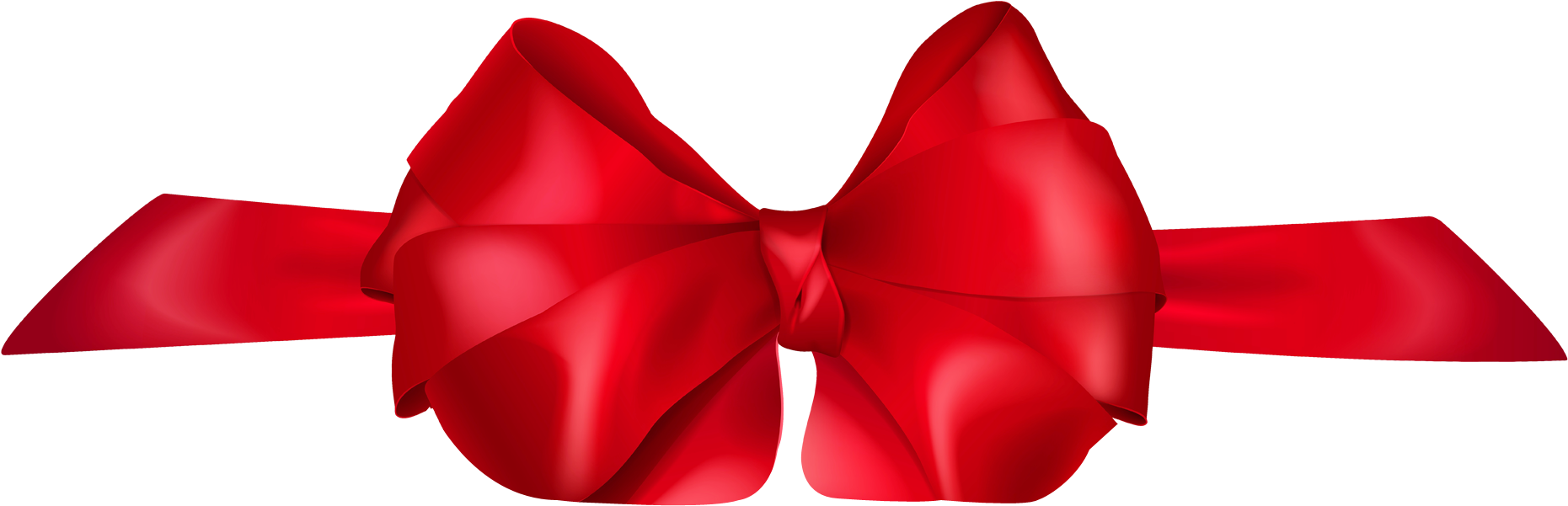 Ribbon And Bow Png Transparent Image - Red Bow Icon Png (2024x823), Png Download