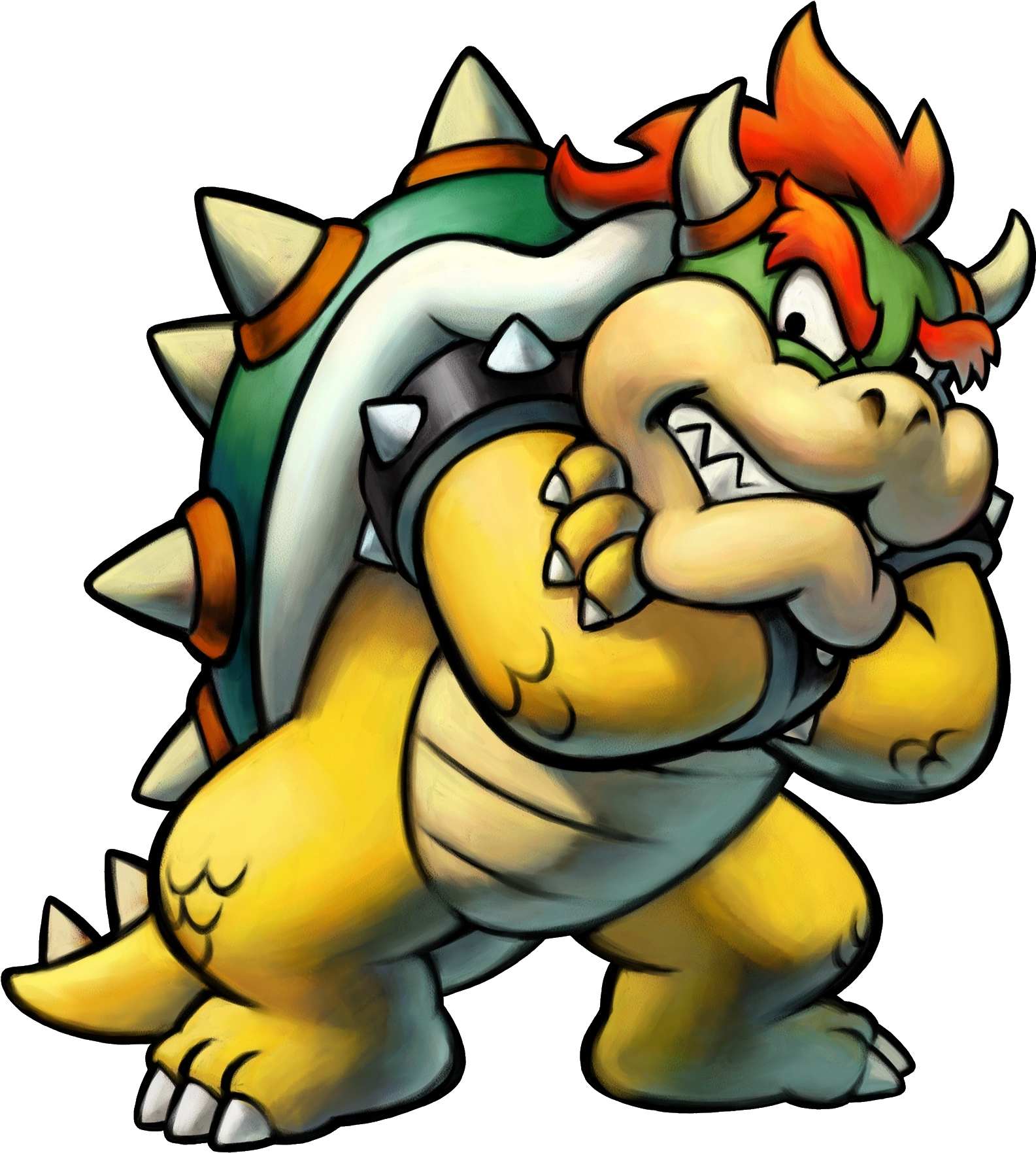 Mlbis Bowser - Mario Y Luigi Bowser Inside Story Bowser (1599x1782), Png Download