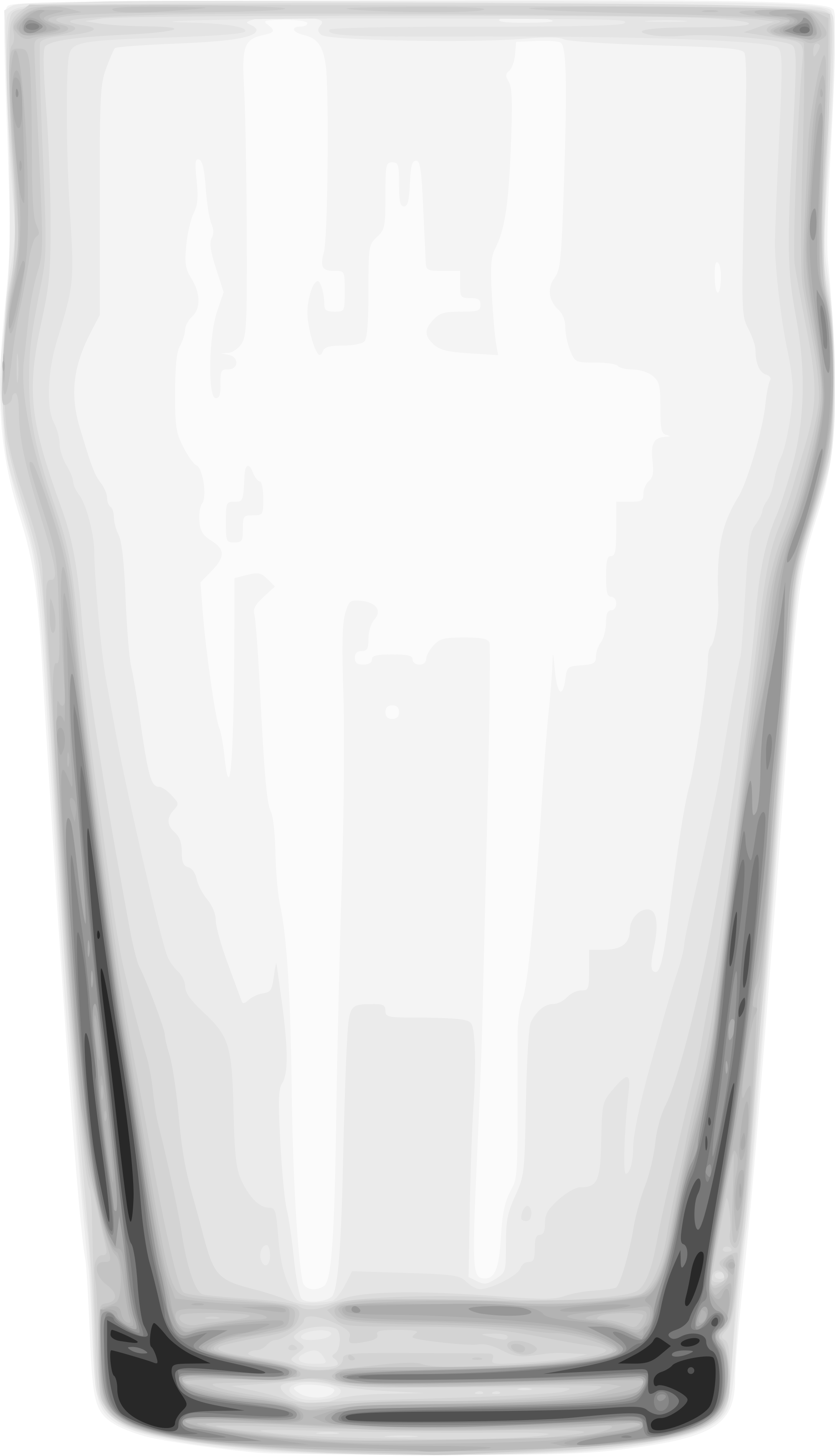 Open - Libbey English Pub Glass, 20 Oz (2000x3488), Png Download