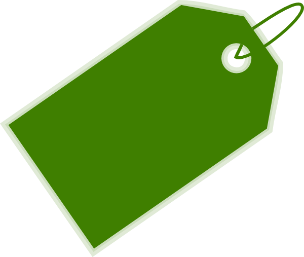 How To Set Use Green Price Tag Clipart (600x507), Png Download
