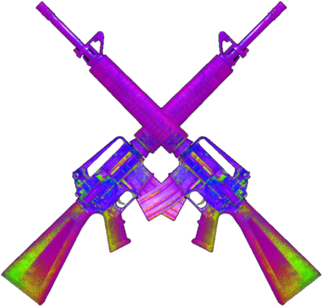 Banner Transparent Stock Grunge Vapor Vaporwaveaesthetic - Vaporwave Transparent Guns (700x652), Png Download