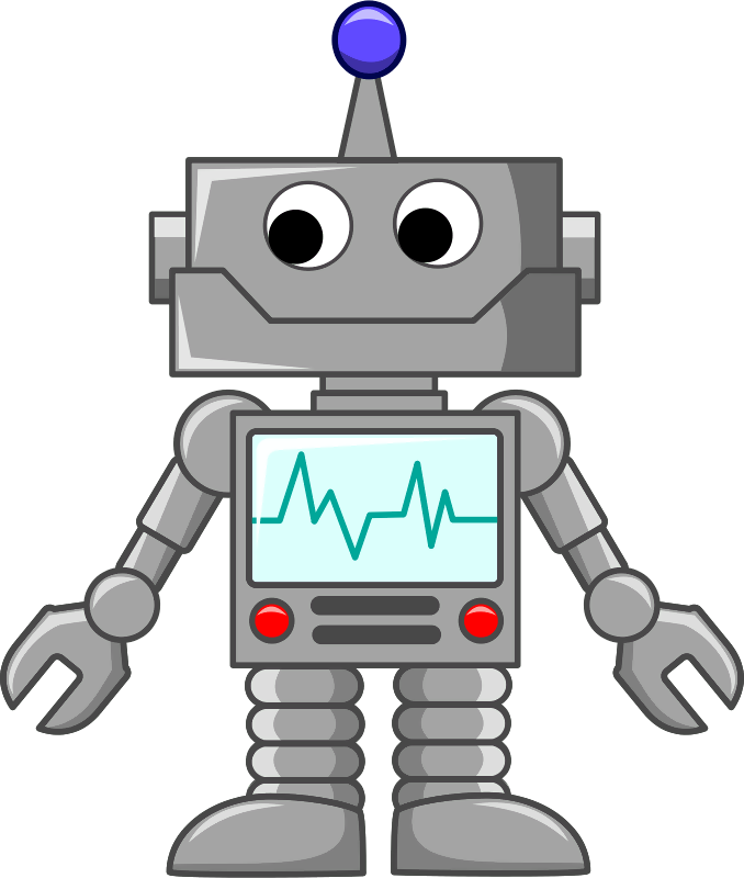 Robot Cartoon (678x800), Png Download