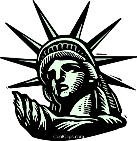 Statue Of Liberty Transparent Background - Ellis Island Clip Art (465x480), Png Download