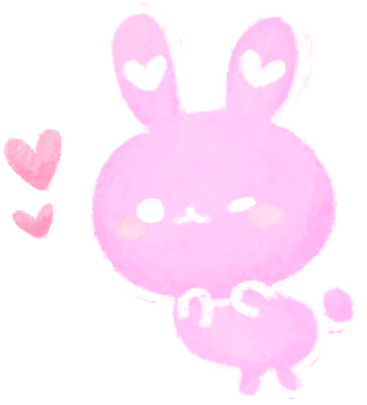 Rabbit Bunny Cute Love Heart Watercolor Handpainted - Rabbit (1024x1024), Png Download