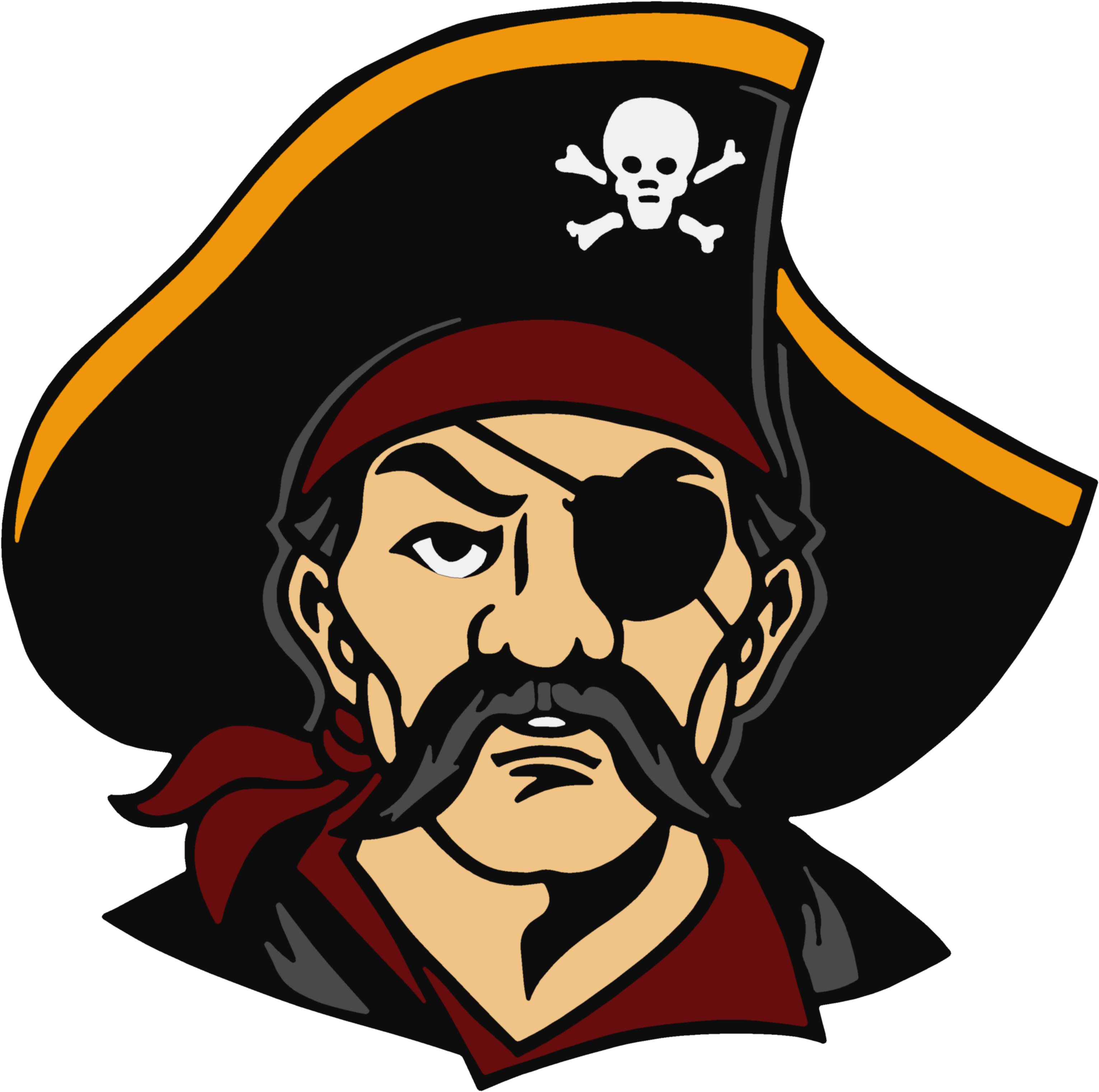 Pirate Free Download Png - Pirate Head (3140x3130), Png Download
