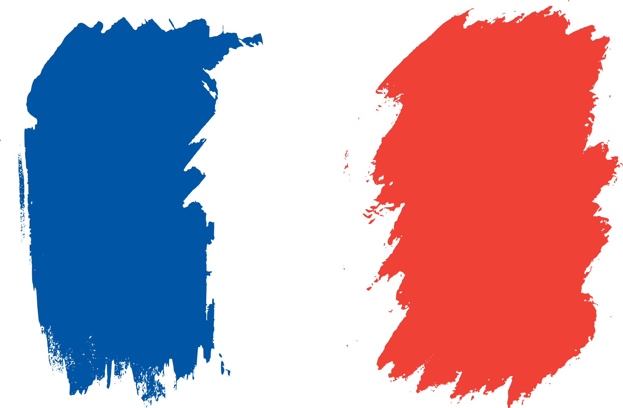 Free Download - France Flag Paint Png (2000x1311), Png Download