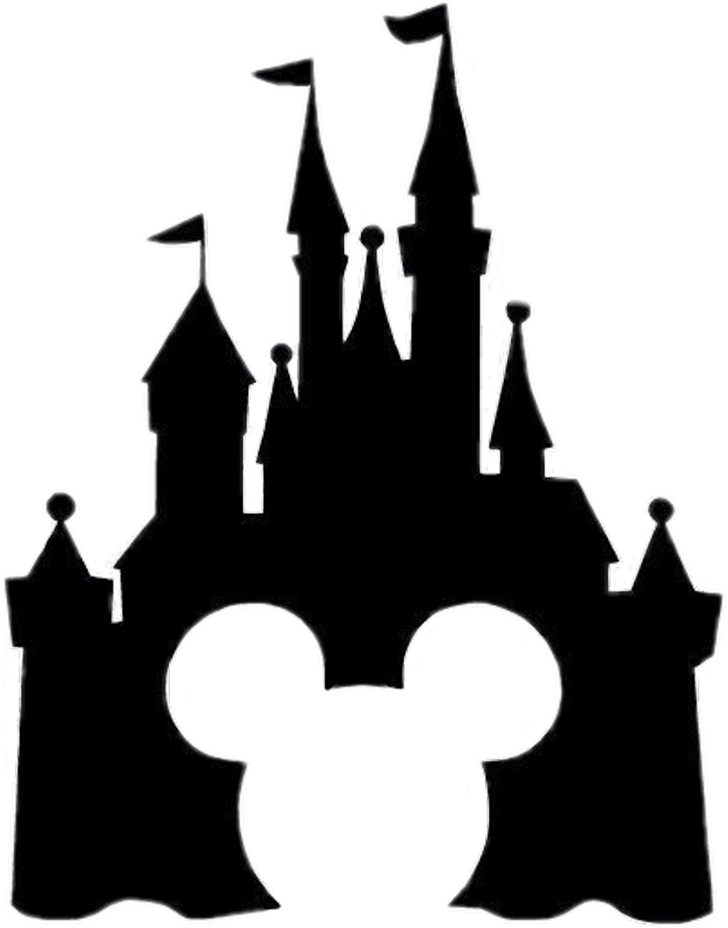 Disney Mickeymouse Disneyworld Disnyland - Disney Silhouette (403x513), Png Download