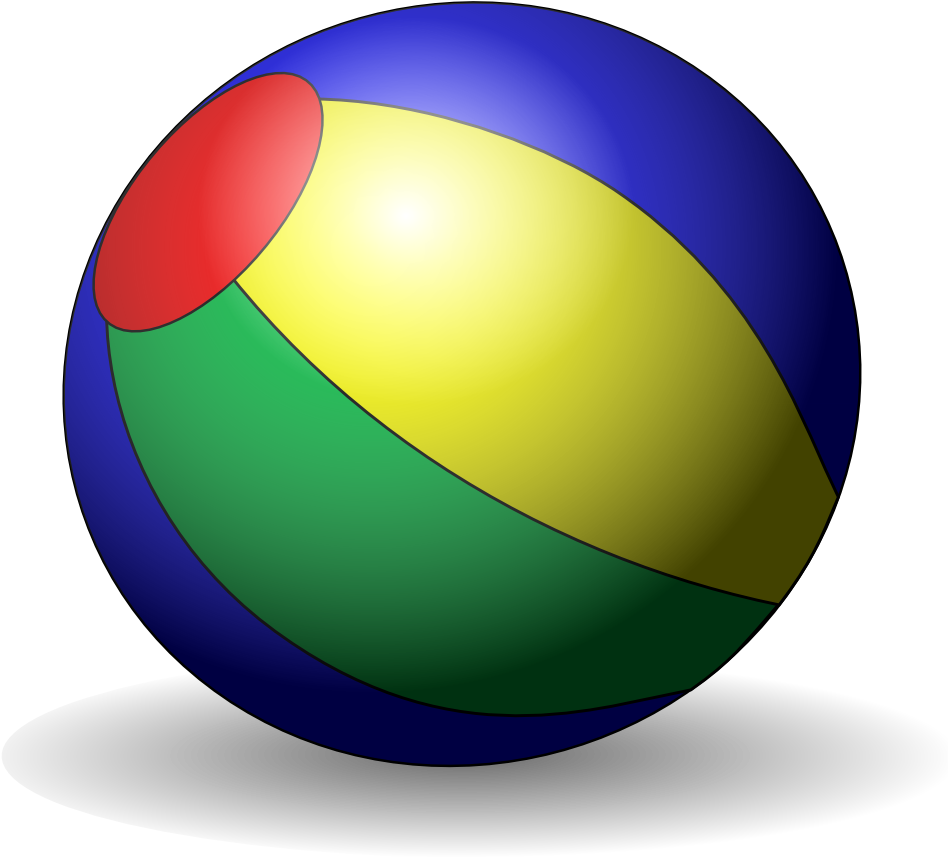 Free Vector Beachball V Clip Art - Boys Toys Clip Art (600x480), Png Download