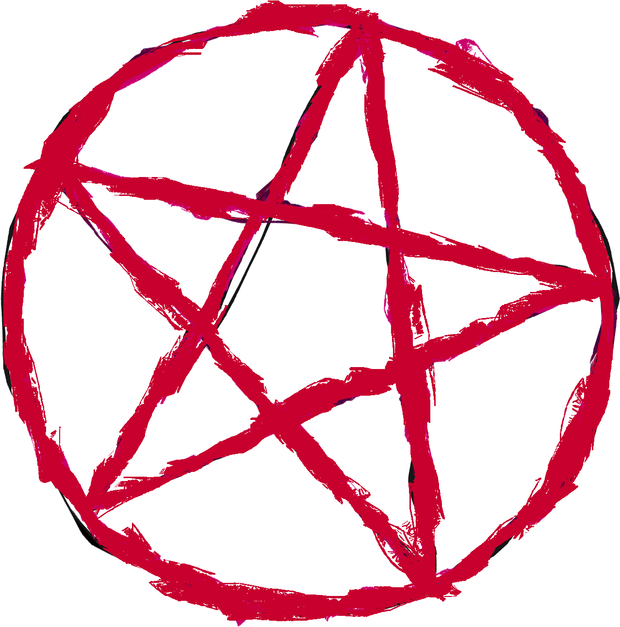 Clip Freeuse Devil Transparent Tumblr - Flower And Pentacle Tattoo (1807x1808), Png Download