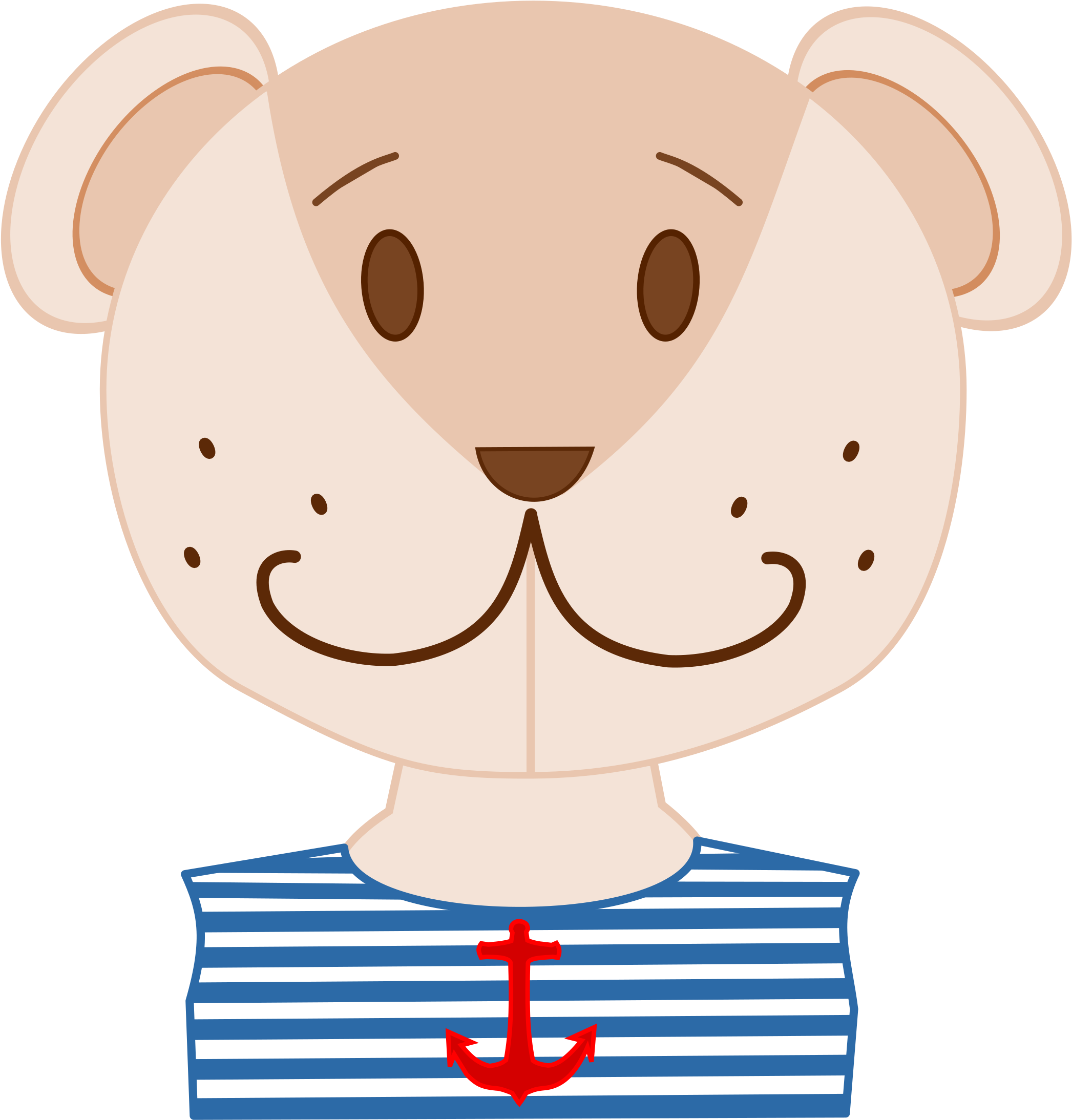 This Free Icons Png Design Of Sailor Teddy Bear (2296x2400), Png Download
