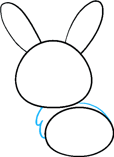 How To Draw A Bunny Really Easy - Vẽ Con Thỏ (678x600), Png Download
