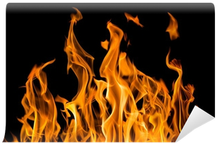 Yellow Fire Sparks Isolated On Black Wall Mural • Pixers® - Von Hexen, Vampiren Und Werwölfen (400x400), Png Download