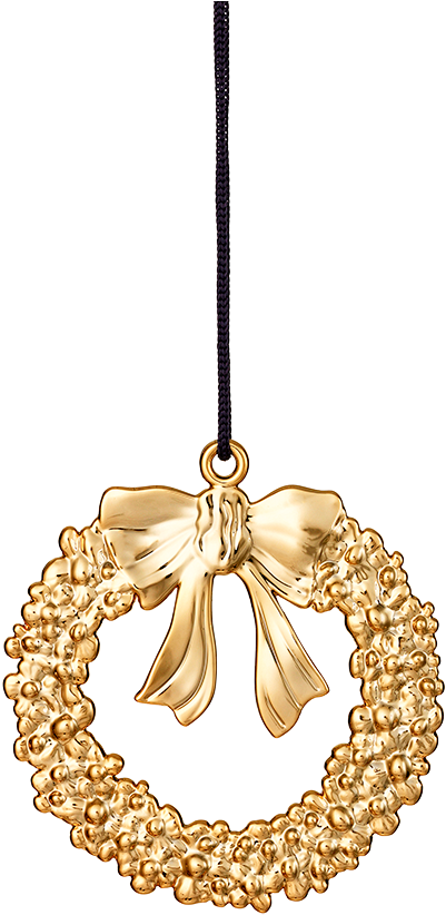 Christmas Wreath H8 Gold Plated Karen Blixen - Christmas Day (1200x1200), Png Download