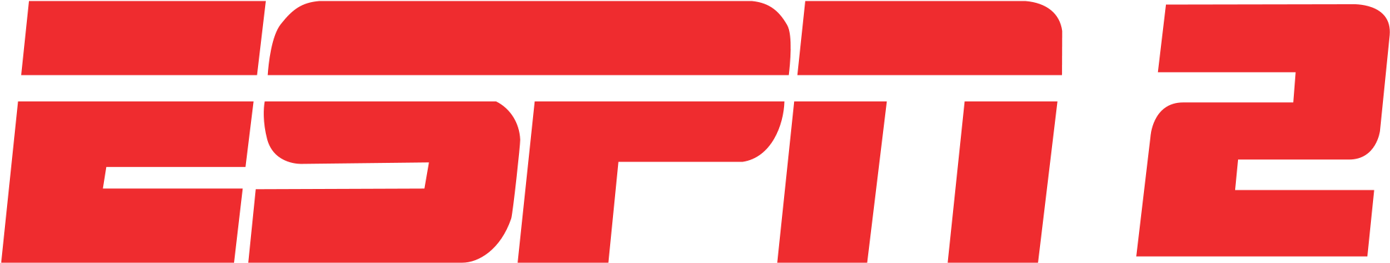 Espn 2 Logo Png Clip Art Royalty Free Stock - Espn 2 (2000x429), Png Download