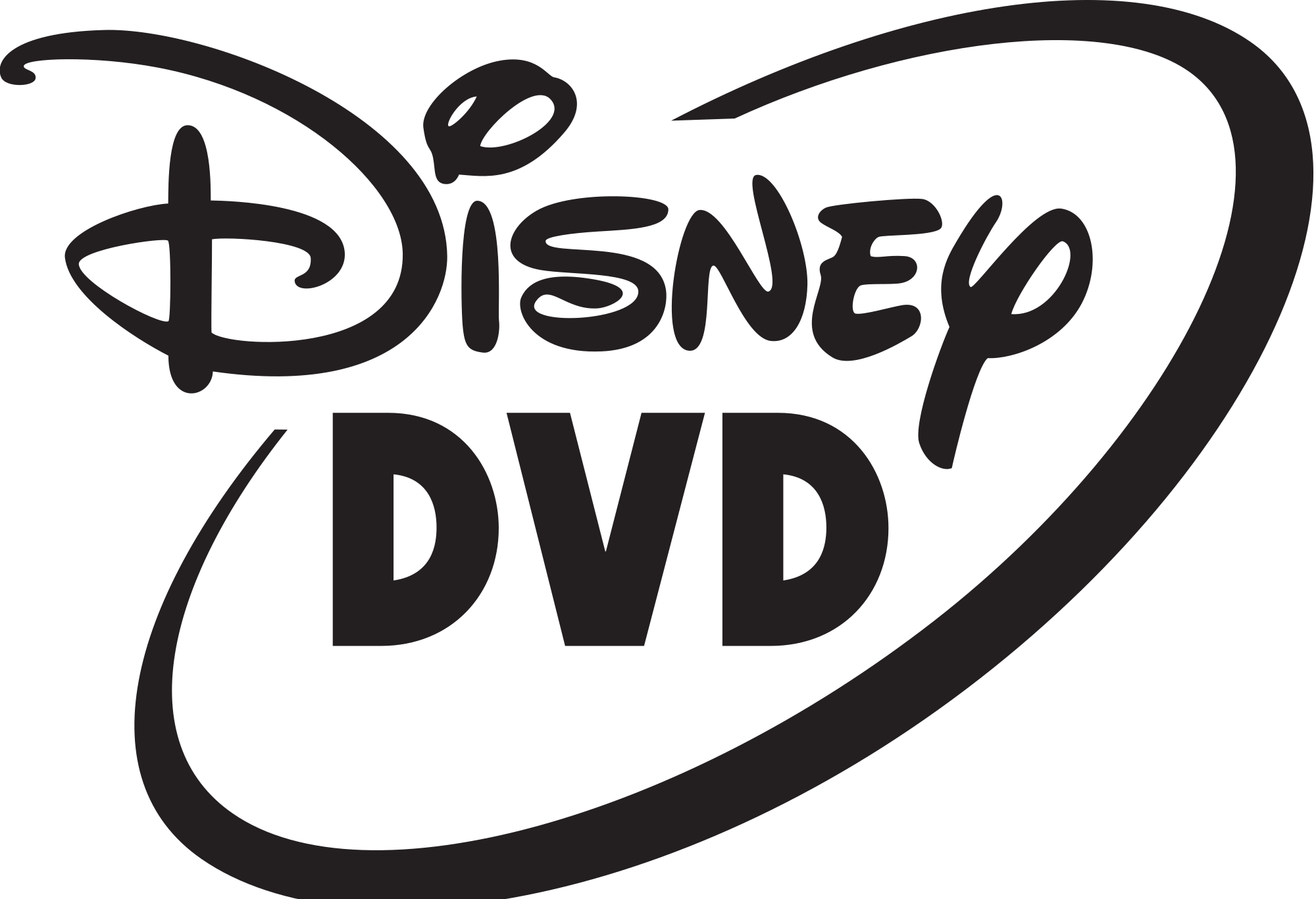 Disney Vector Svg - Walt Disney Dvd Logo (2000x1366), Png Download