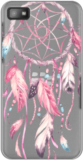 Watercolor Pink Dreamcatcher Feather Dream Catcher - L'aquarelle Rose Fait Varier Le Pas De La Caisse Petite (300x547), Png Download