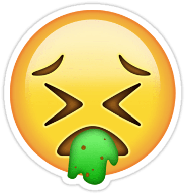 Sick Emoji - Throw Up Emoji Png (400x400), Png Download