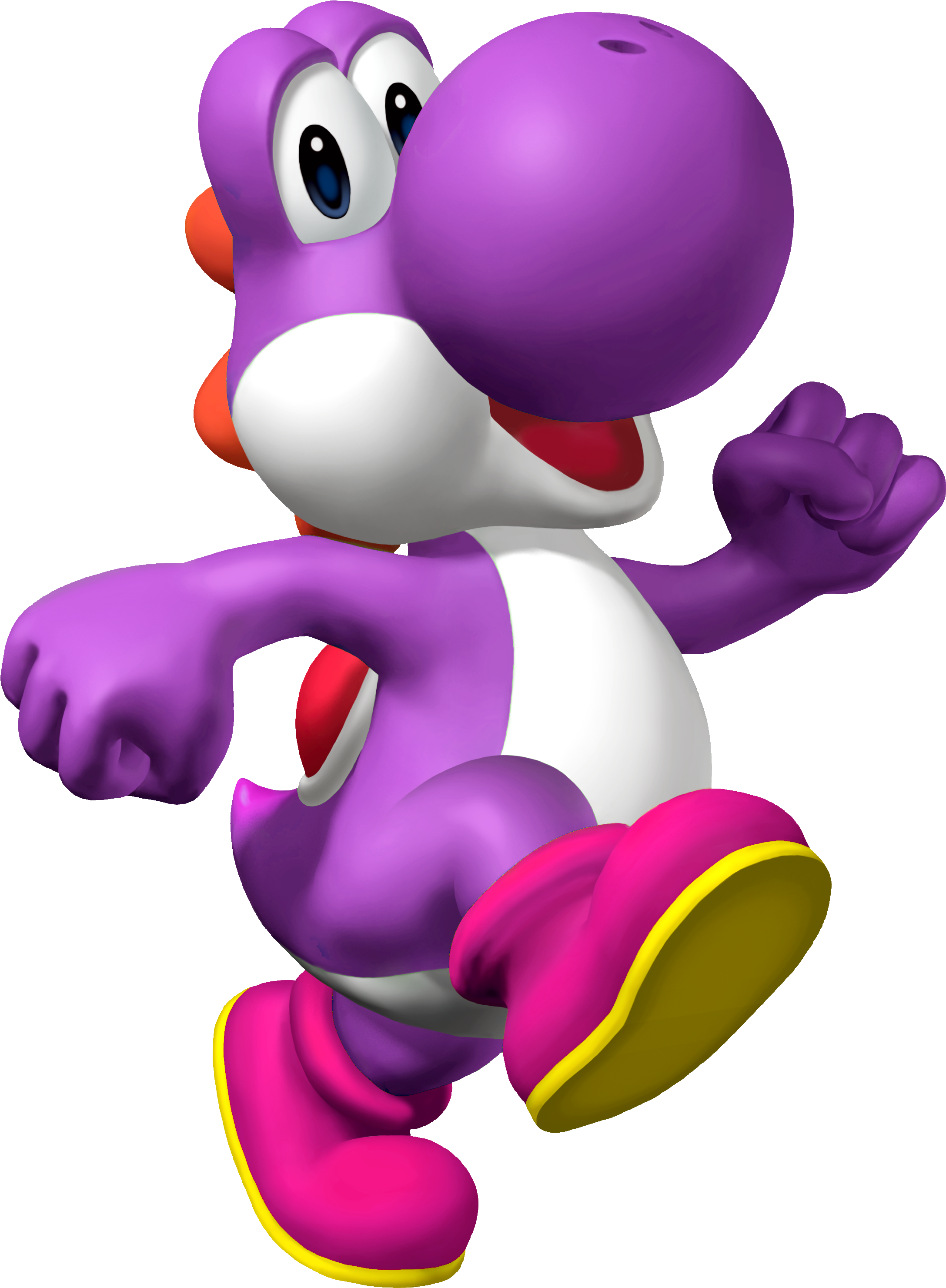 Share This Image - Purple Yoshi Smash 4 (452x600), Png Download
