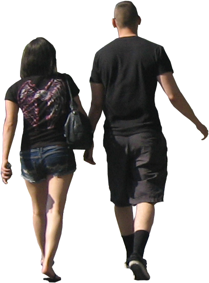 Photoshop Person Walking Away - Girl (549x549), Png Download