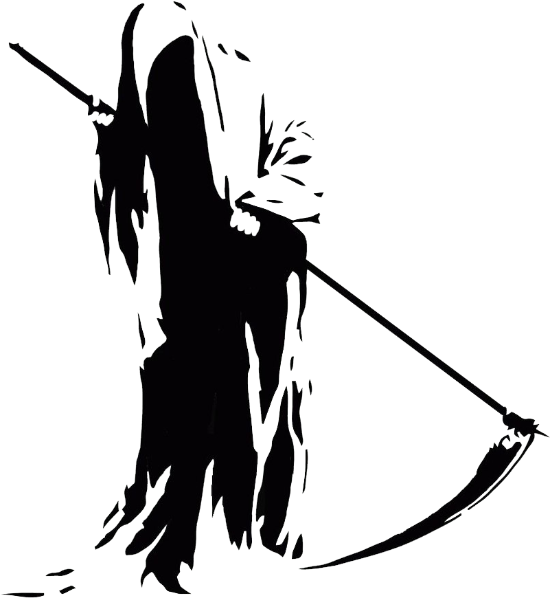 Grim Reaper Transparent Png - Don't Knock On Death's Door Flask (894x894), Png Download