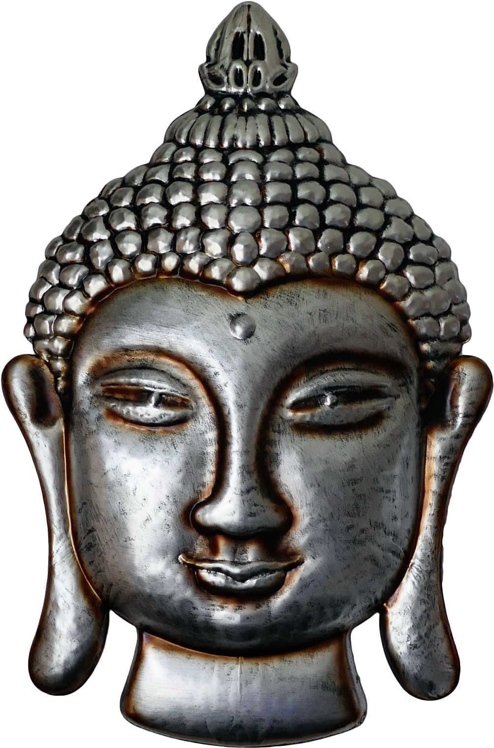 Buddha Face Png Transparent Image - Buddha Head Png (1300x1668), Png Download