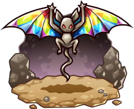 Seven-colored Bats - Png - Vampire Bat (1024x1024), Png Download